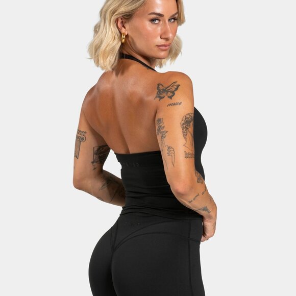 Teveo Luxmotion Halterneck Top ‘Black’ - Picture 5 of 5